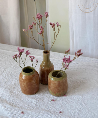 Trio de Soliflores Chocolat...